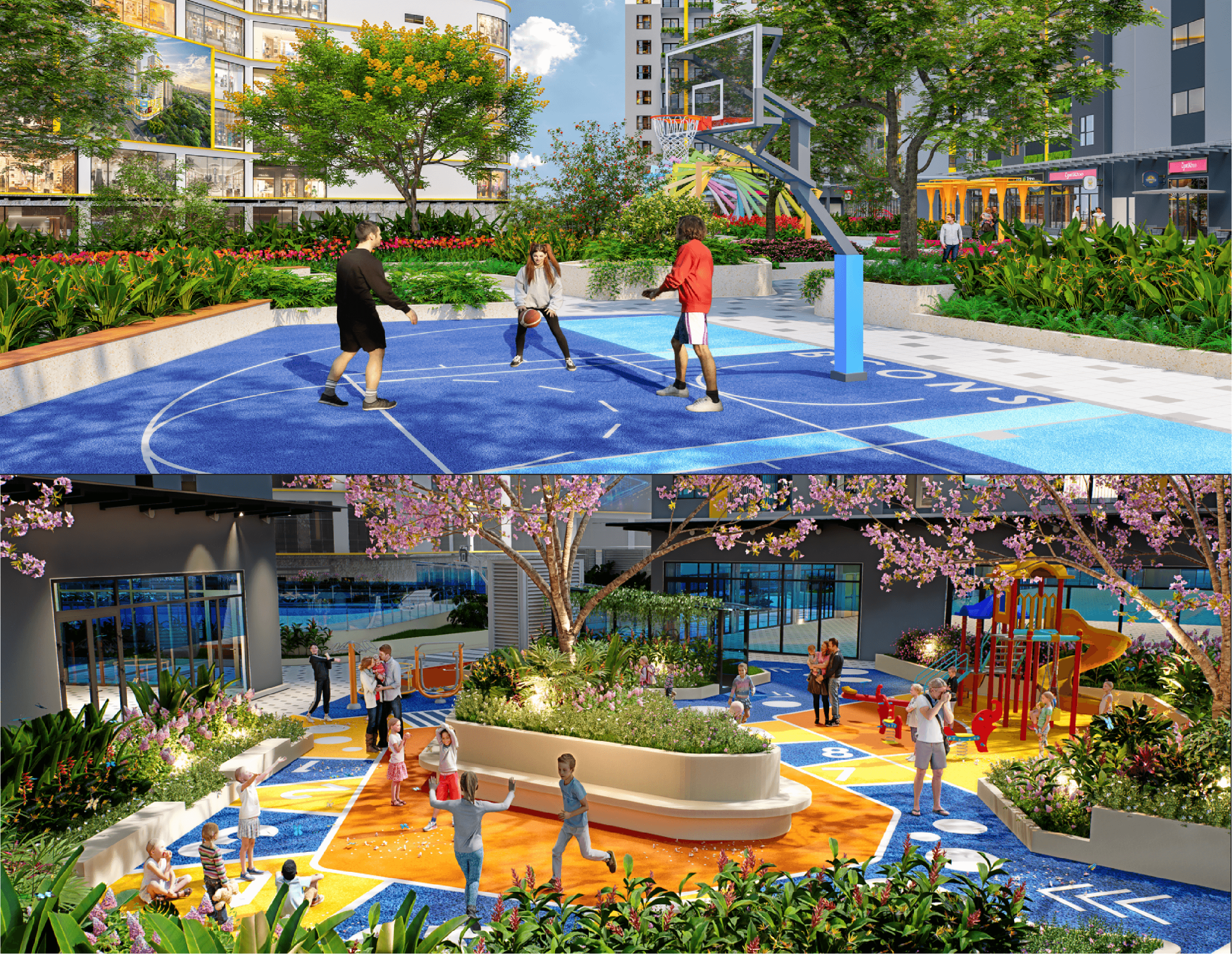 Sân Bóng Rổ & Khu Vui Chơi